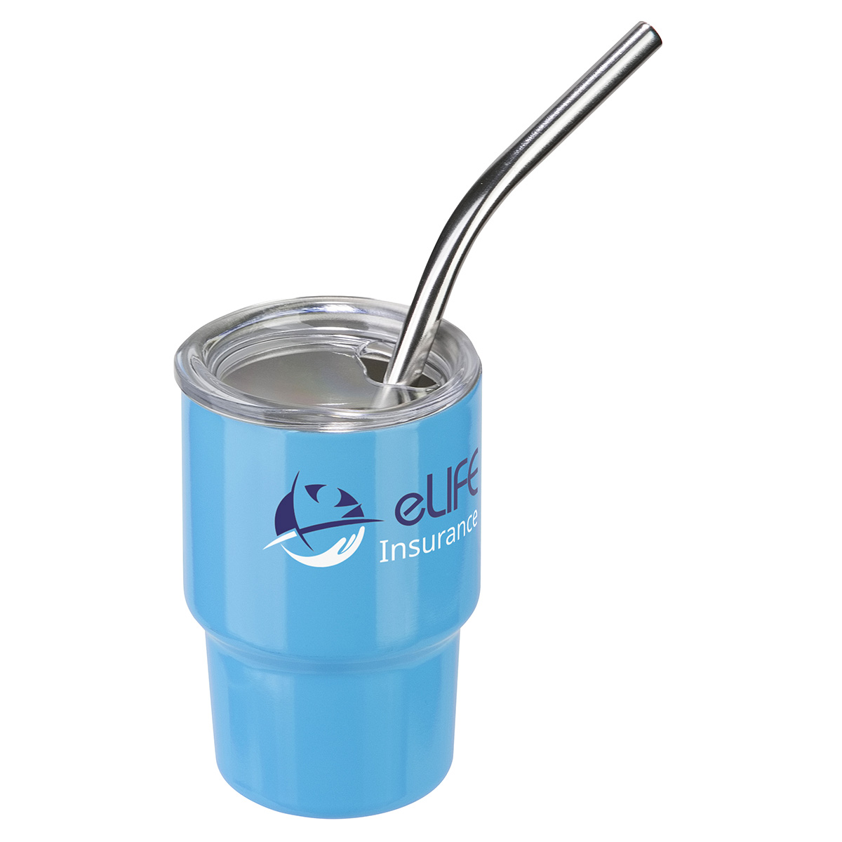 Mini Belmont 3 oz Double-Wall Stainless Steel Tumbler with Straw 20
