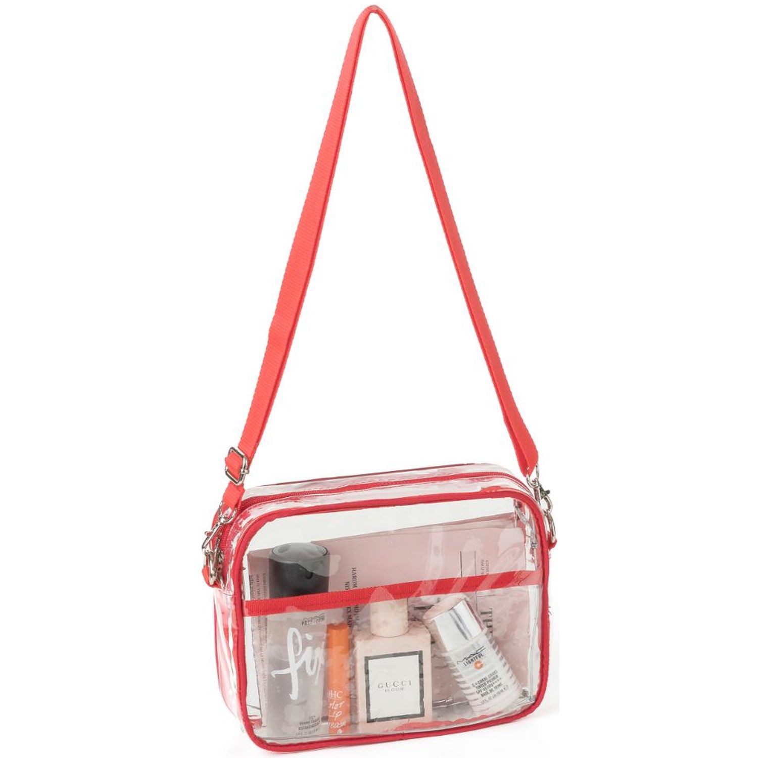 Clear PVC Transparent Crossbody Shoulder Messenger Bag 2