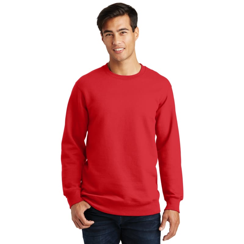 Port & Company Fan Favorite Fleece Crewneck Sweatshirt., custom hoodie or sweatshirt with logo imprint 47