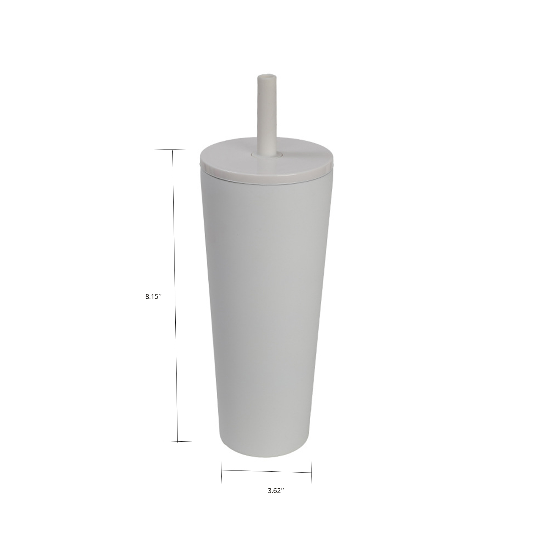 24oz Double Wall Mug with Silicone Straw 3