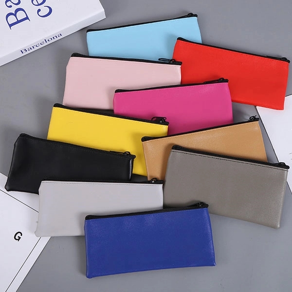 PU Leather Zipper Deposit Coin Pouch 10
