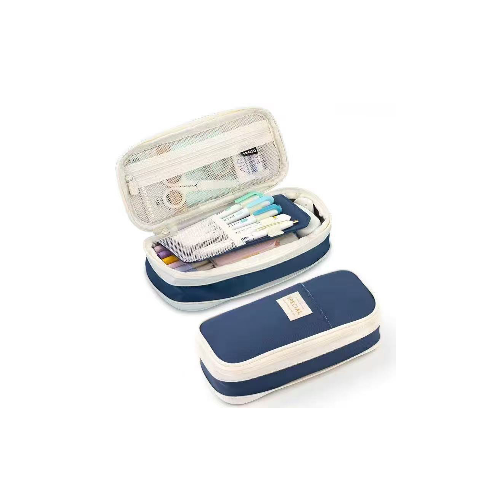 Two Layer Telescopic Stationery Pouch 1