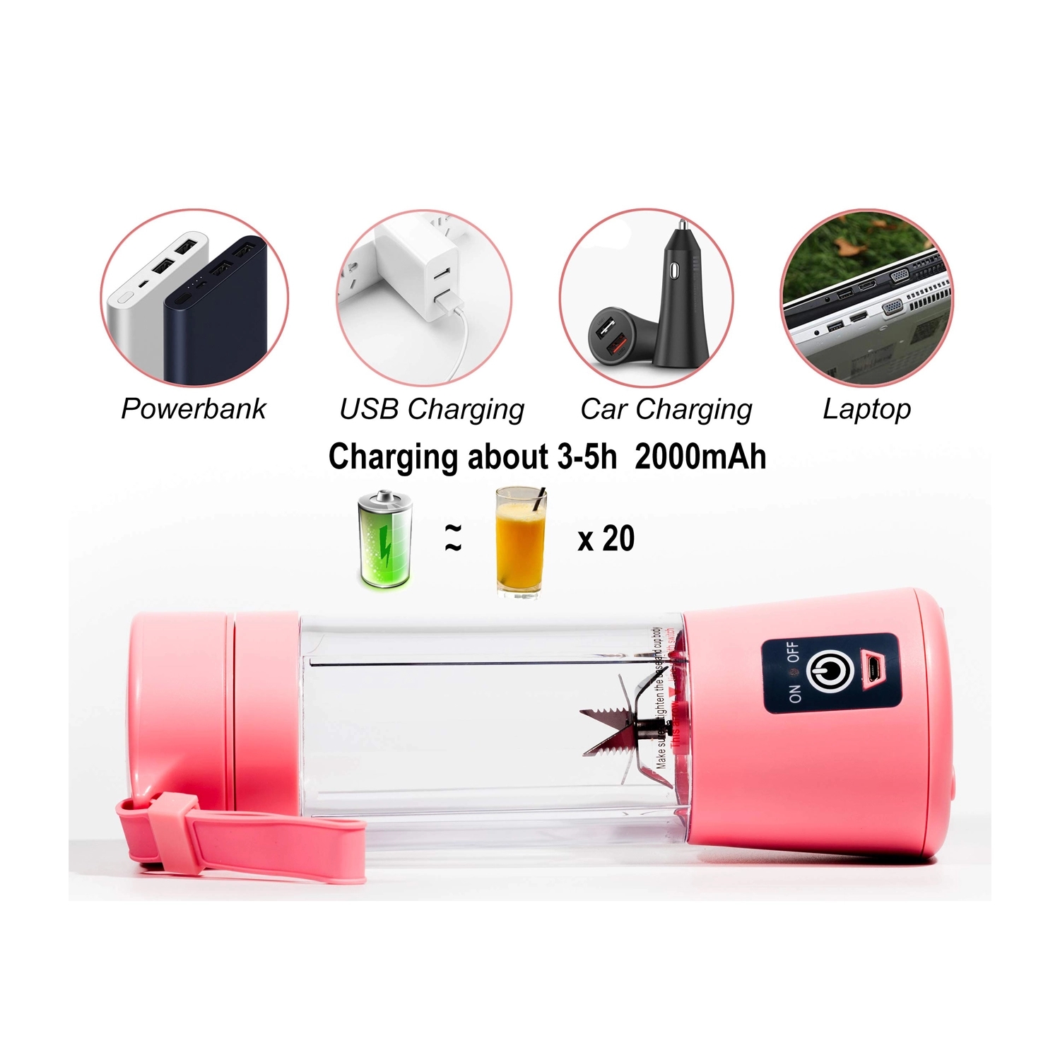 USB Rechargeable Juicer Mixer 4