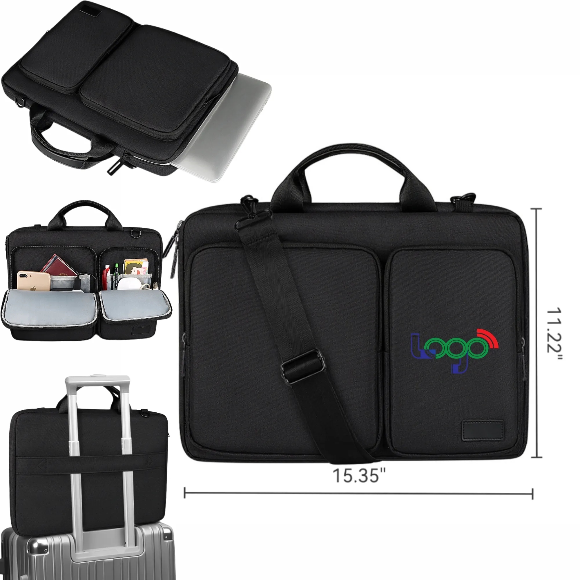 Waterproof Laptop Shoulder Bag, MacBook Compatible Sleeve 5