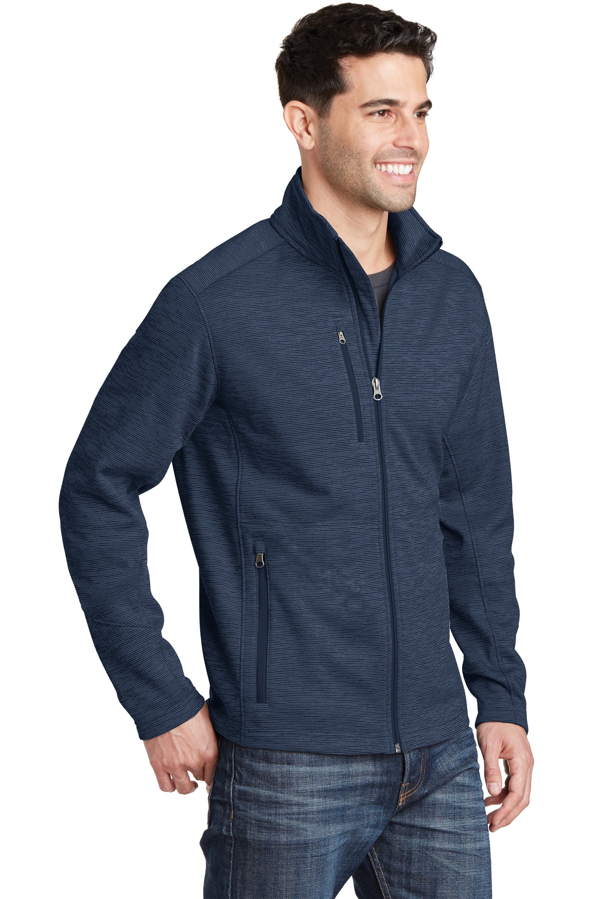 Port Authority Digi Stripe Fleece Jacket. F231 3