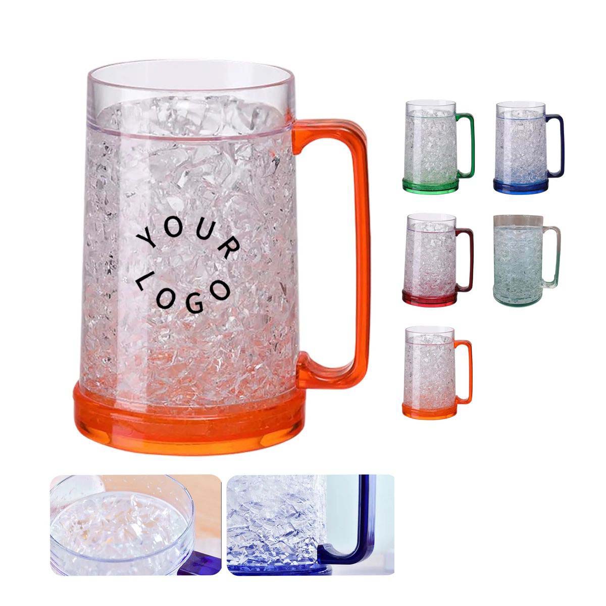 Double Layer Cup with Freezing Gel for Drinks 2