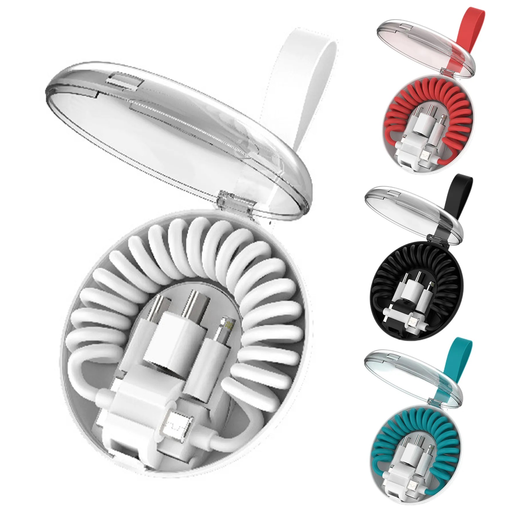Three-In-One Spring Charging Cable 5