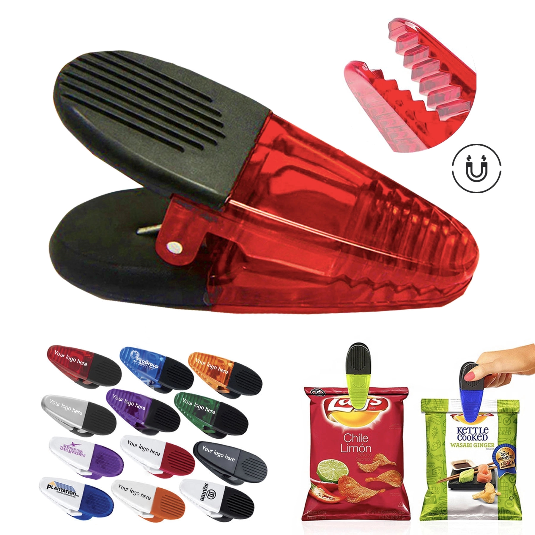 Pointed Clip Fridge Magnets 4