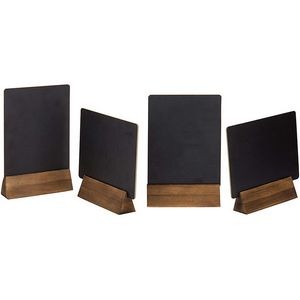 Mini Tabletop Chalkboard Signs with Wood Base 6