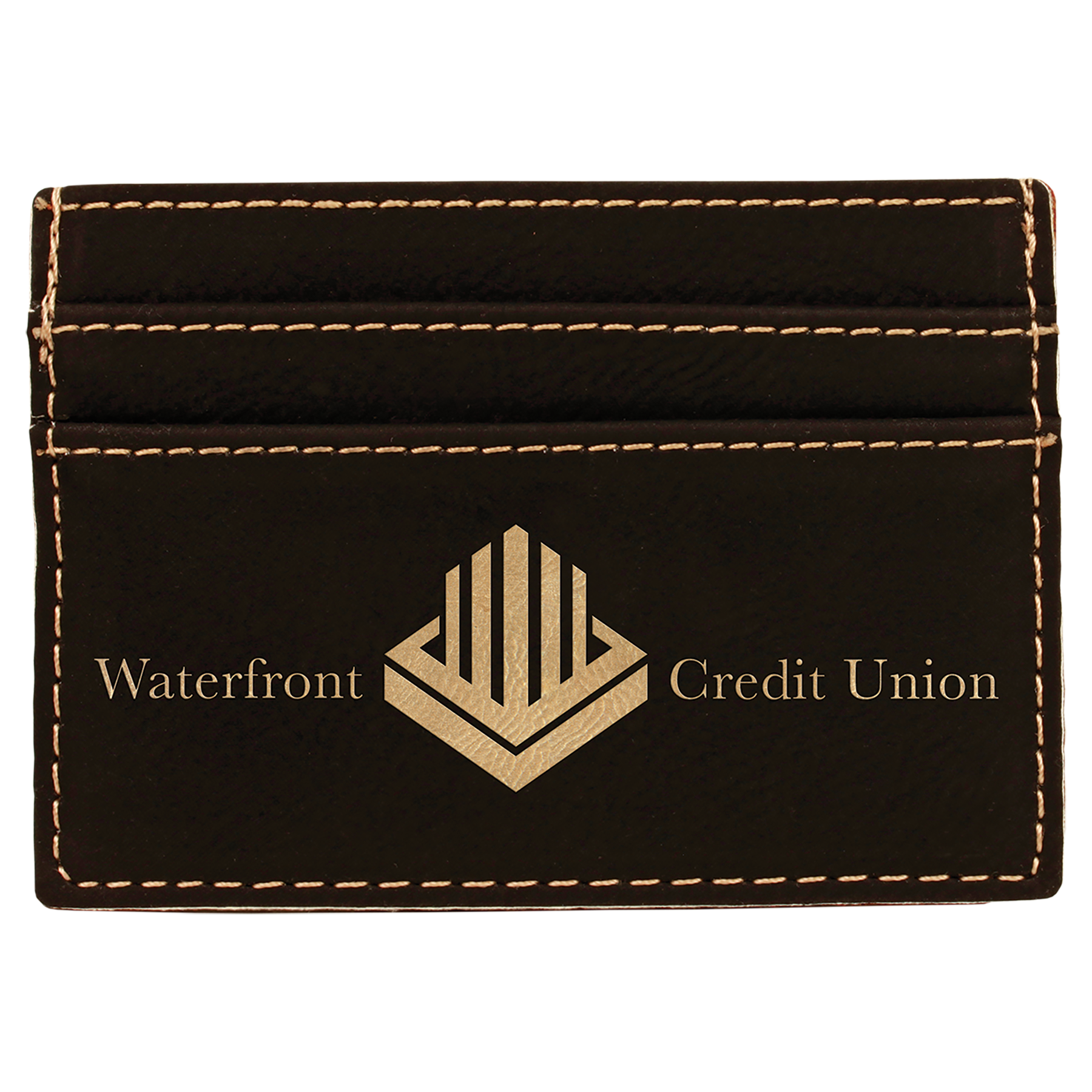 Laser Engraved Leatherette Slim Wallet with Money Clip (4"x2.75") 12