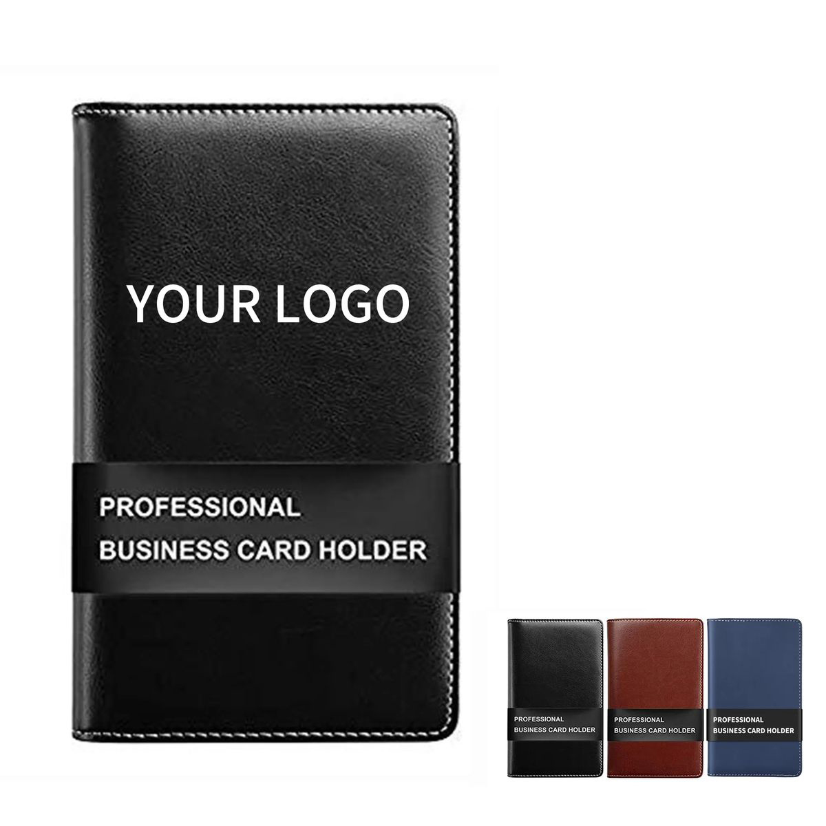 Book Style Leather Card Binder For Credit Cards 2