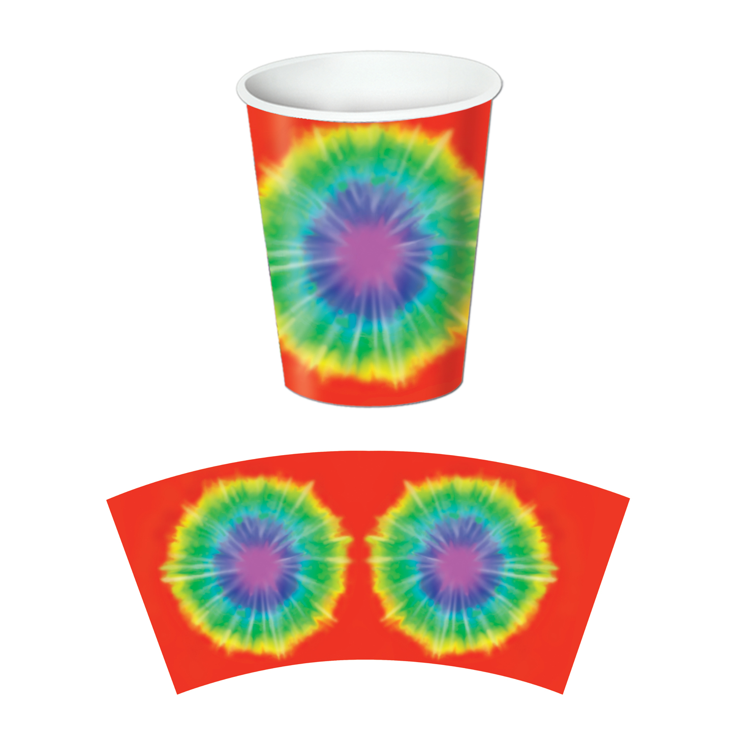Tie Dyed Beverage Cups