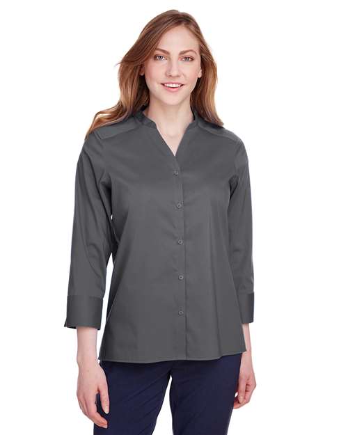 Women's Crown Collection® Stretch Broadcloth Three-Quarter Sleeve Blouse - DG560W 24