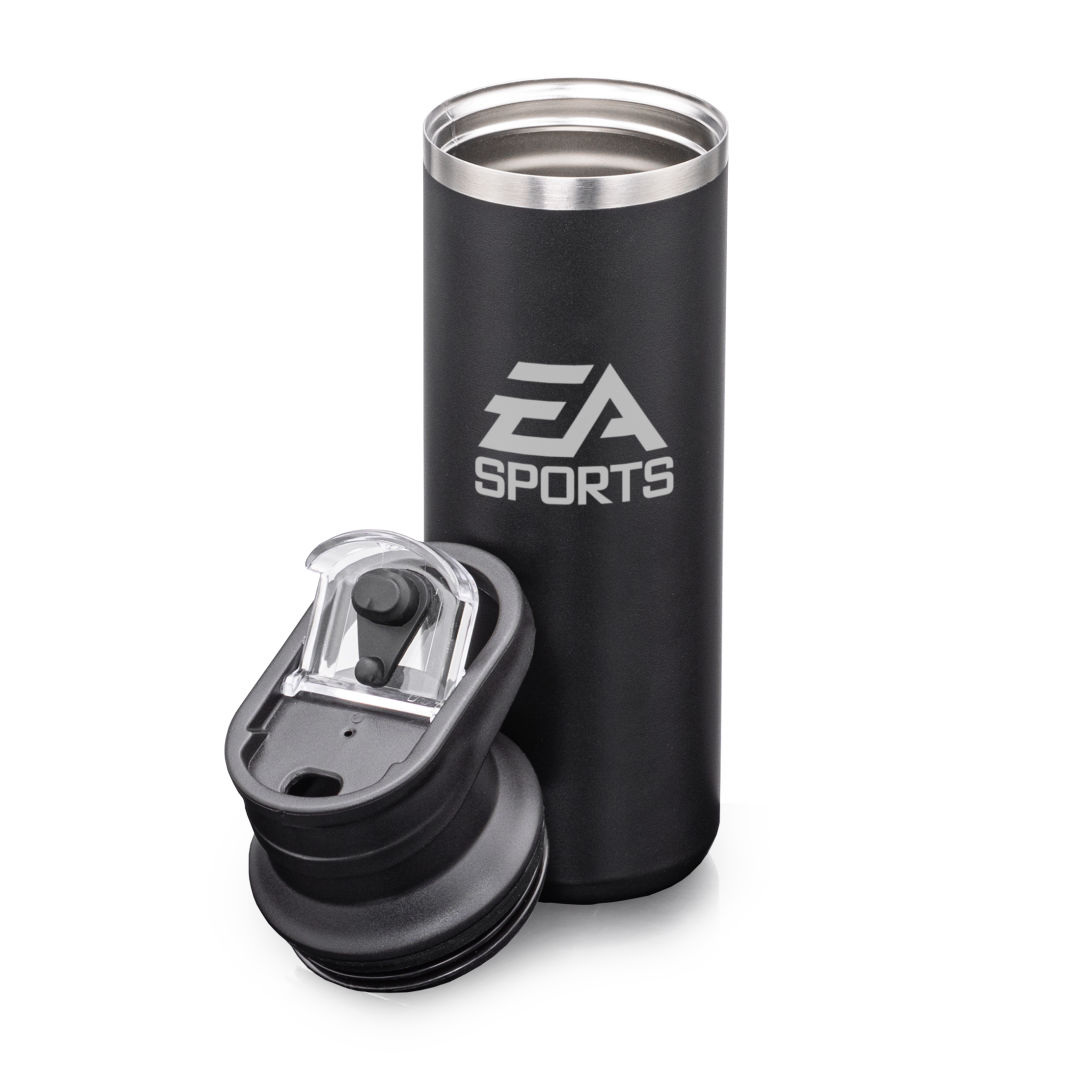 Della SS Water Bottle w/Handle & Flip Top - 17oz, custom water bottle with logo imprint 22