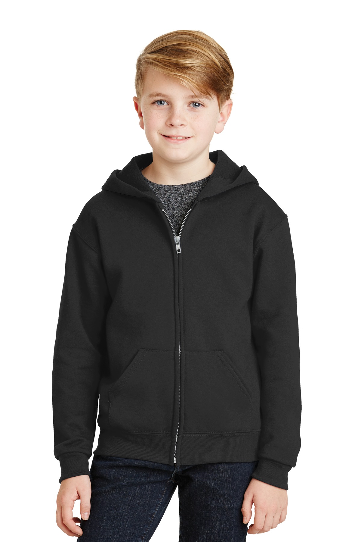 Jerzees® Youth NuBlend Full-Zip Hooded Sweatshirt 13