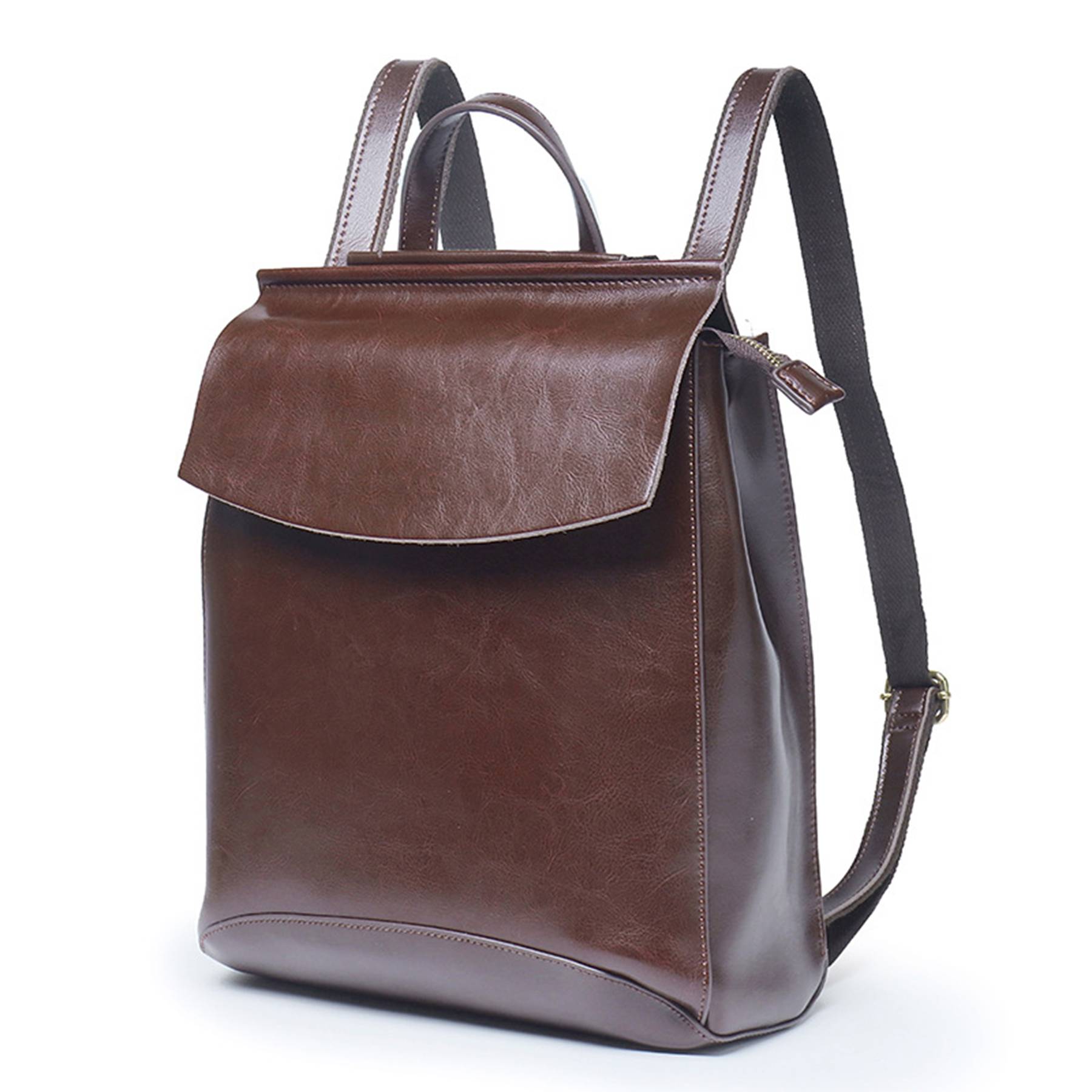 Genuine leather women's bag backpack 5