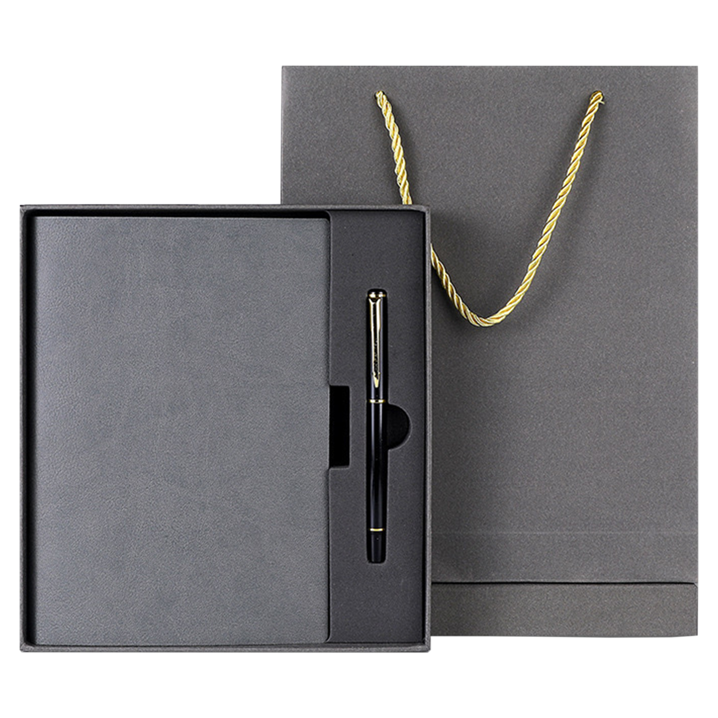 Faux Leather Notebook And Pen Gift Box Set 8