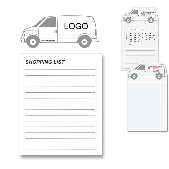 Custom Car Shaped Magnet with Notepad 3
