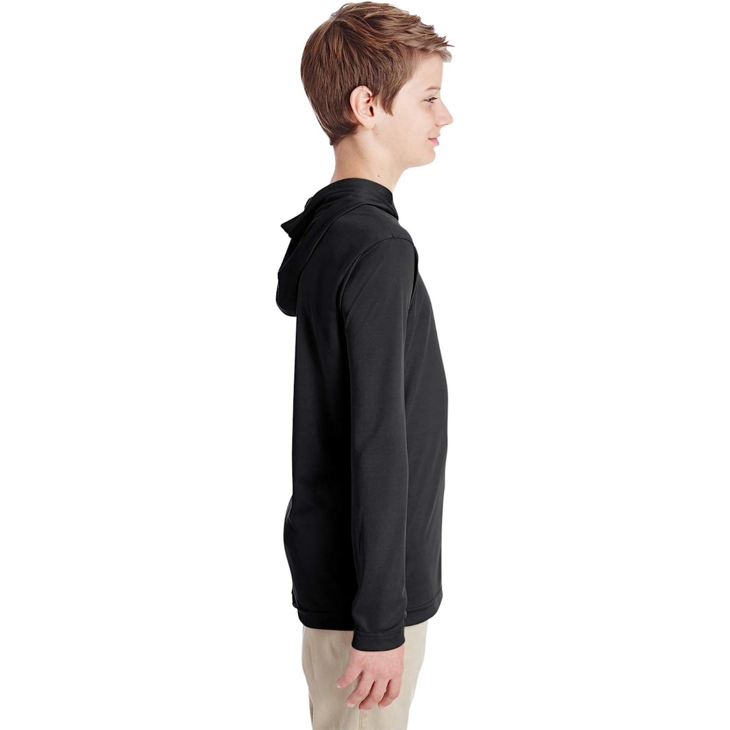 REPREVE® - Youth rPET Performance Hoodie T-Shirt, custom youth shirt with logo imprint 7