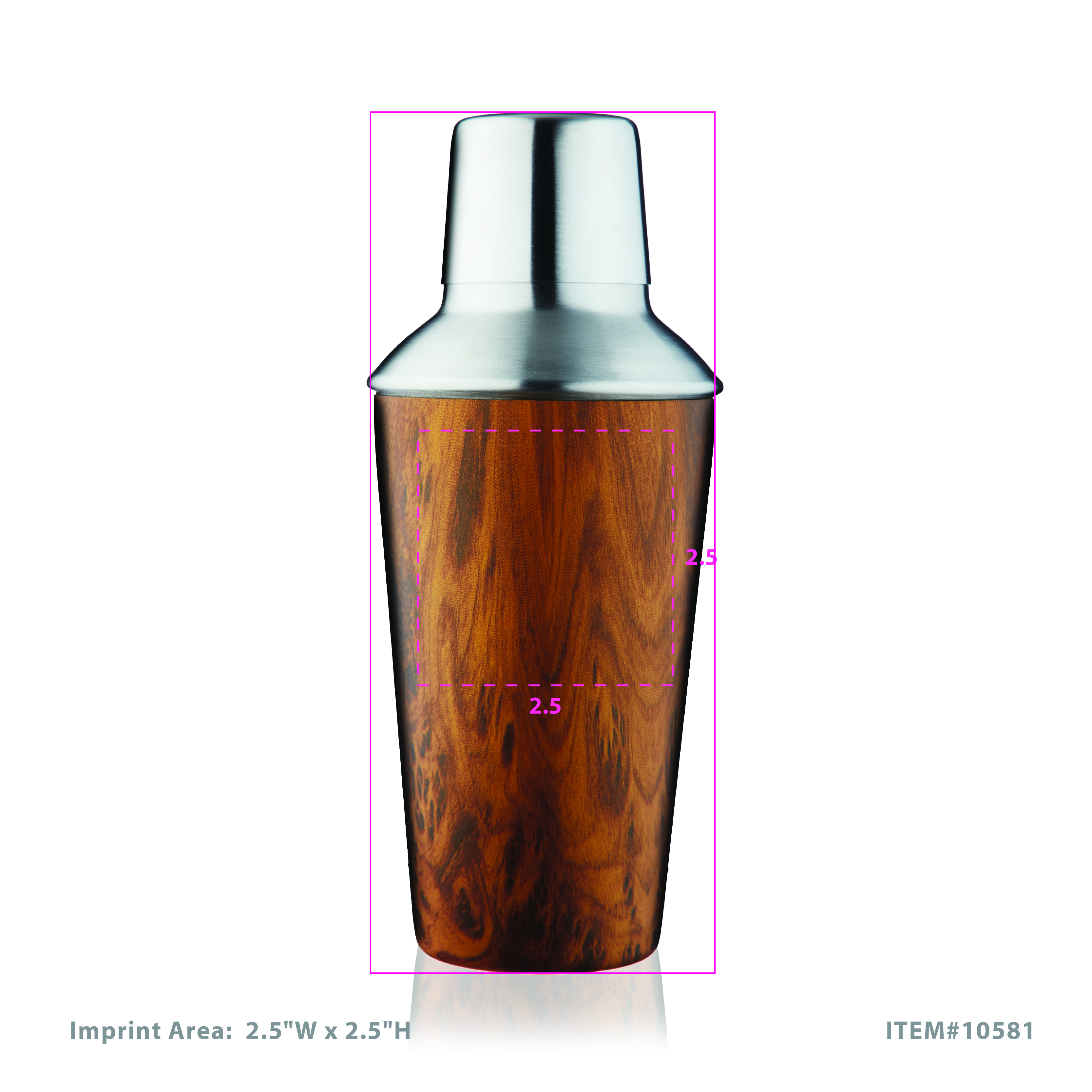 True® Wood Pattern Shaker 6