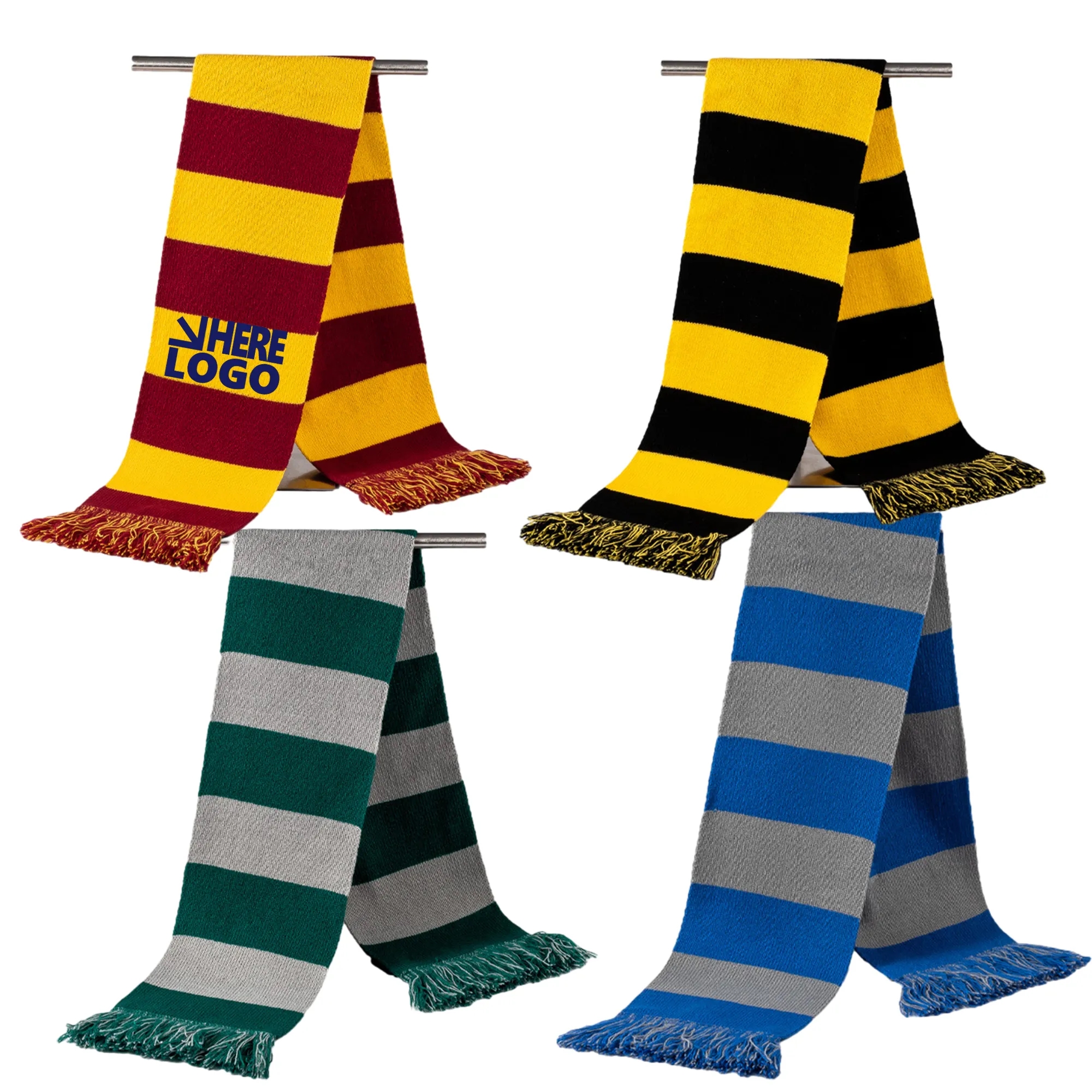 Knitted Acrylic Scarf With Tassel MOQ 100PCS 7