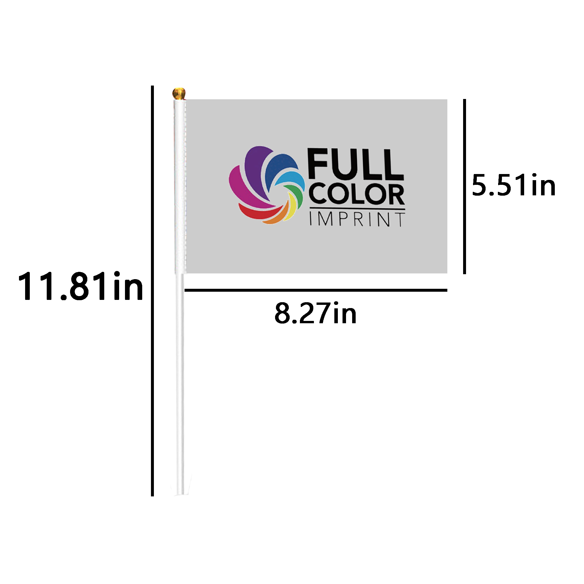 MOQ 100 PCS Promotional Hand Flag 2