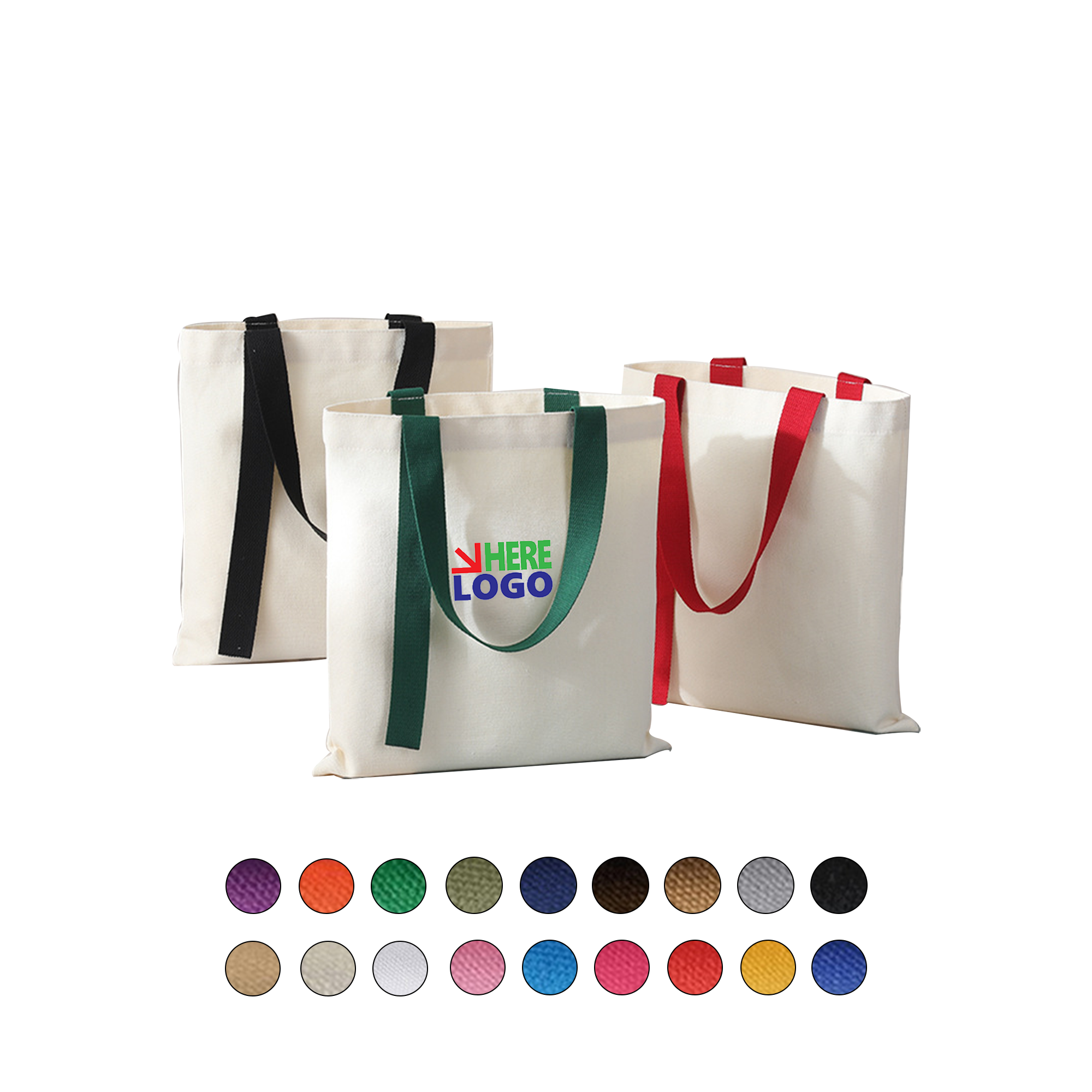 Durable Canvas Handcarry Bag, custom tote bag with logo imprint 2
