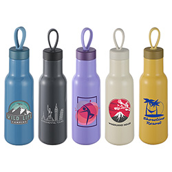 Cameo 23 oz PLA Sports Bottle with Silicone Loop Handle, custom plastic water bottle with logo imprint 21