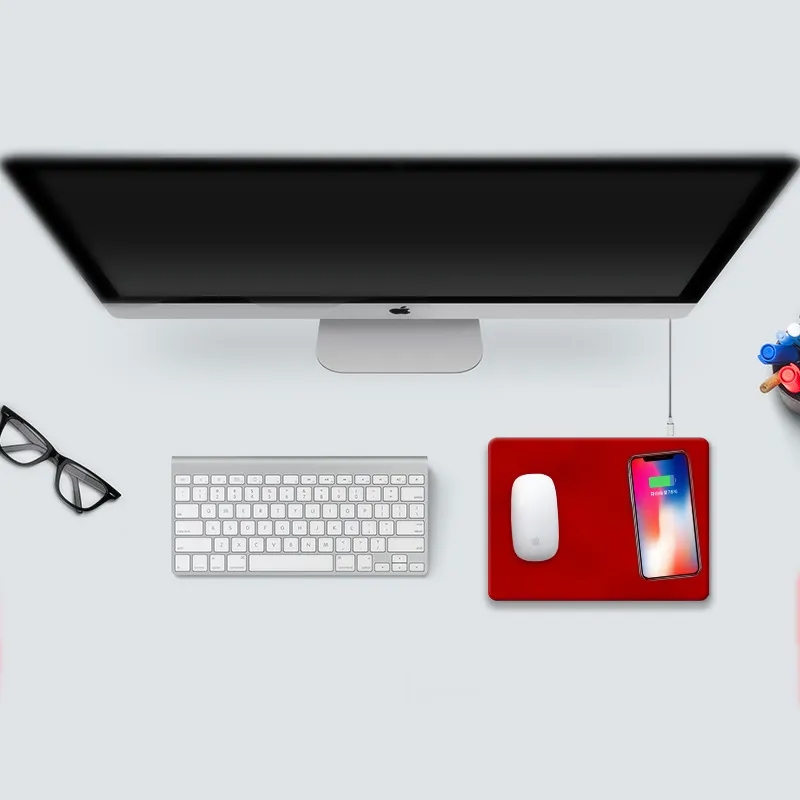 PU Mouse Pad With Wireless Charger 2
