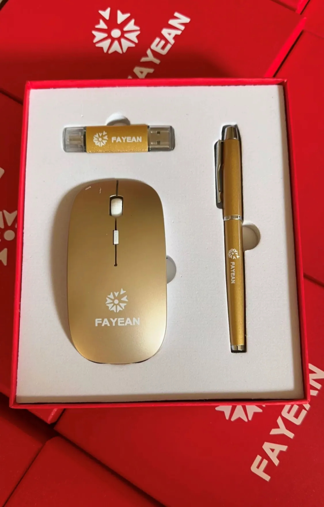 Custom Luxury Gift Set, USB Drive, Mouse, and Pen 5