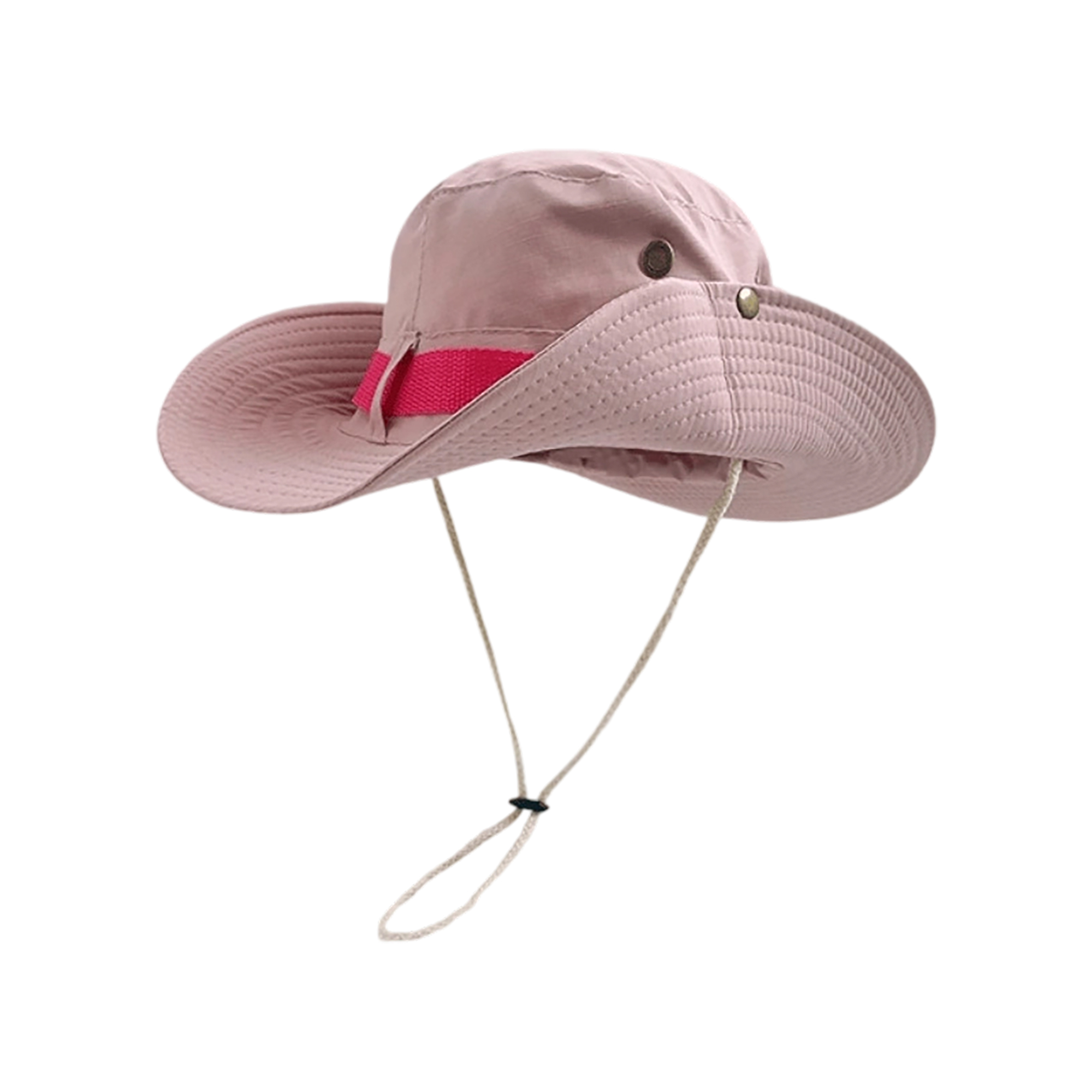 Polyester Wide Brim Fisherman Hat With Ventilation Eyelets 10