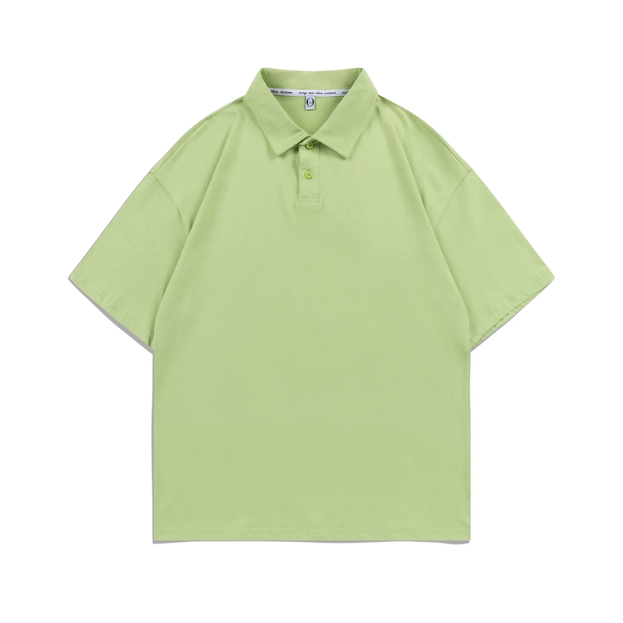 MOQ 10 Cotton Loose Fit Polo Shirt Short Sleeve 8