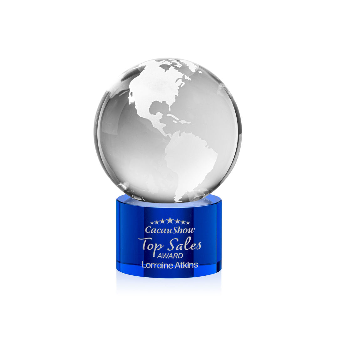 Globe Award on Marvel Base - Blue 6