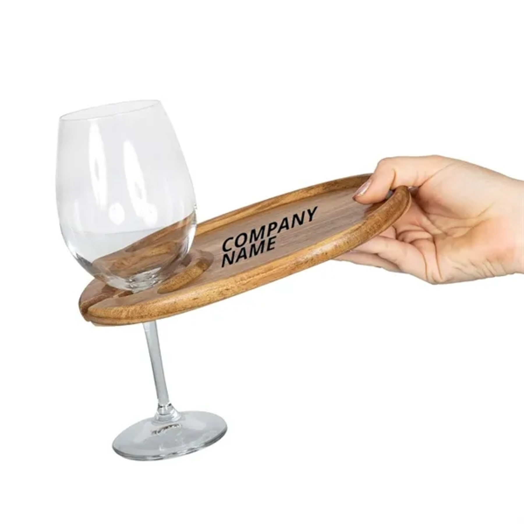 Premium Wooden Wine & Appetizer Plate
 1