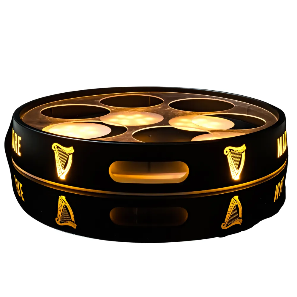 Circular Plastic LED Shot Tray 3