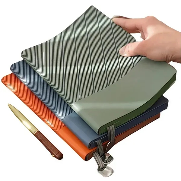 Soft Leather A5 Notebook - Premium Cover for Writing 14