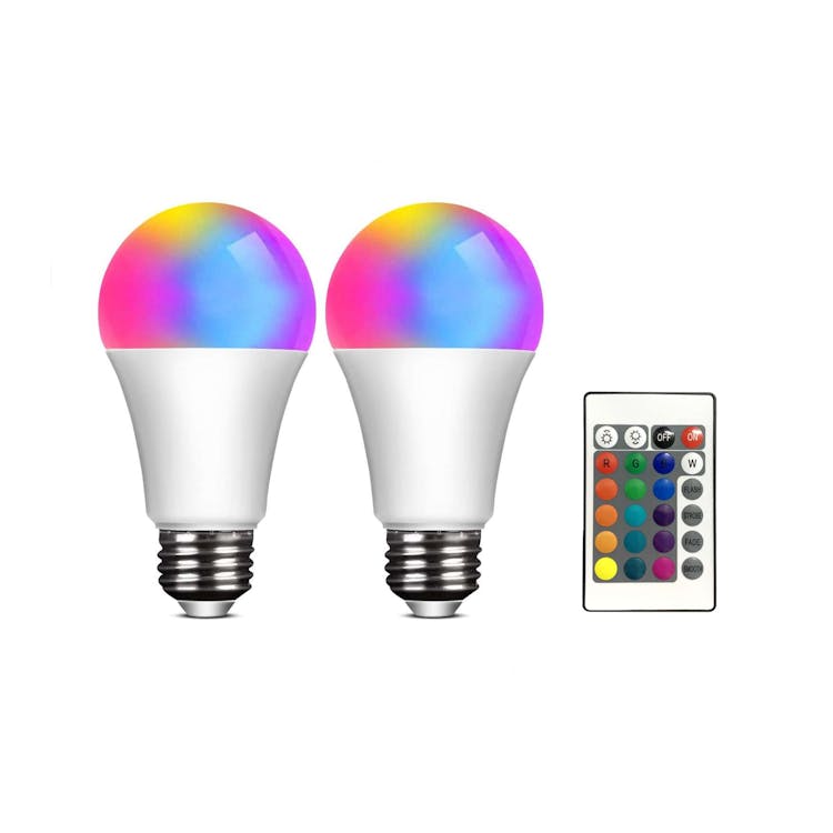 Smart Home Multicolor LED A19 Bulbs - 2 Pack 1