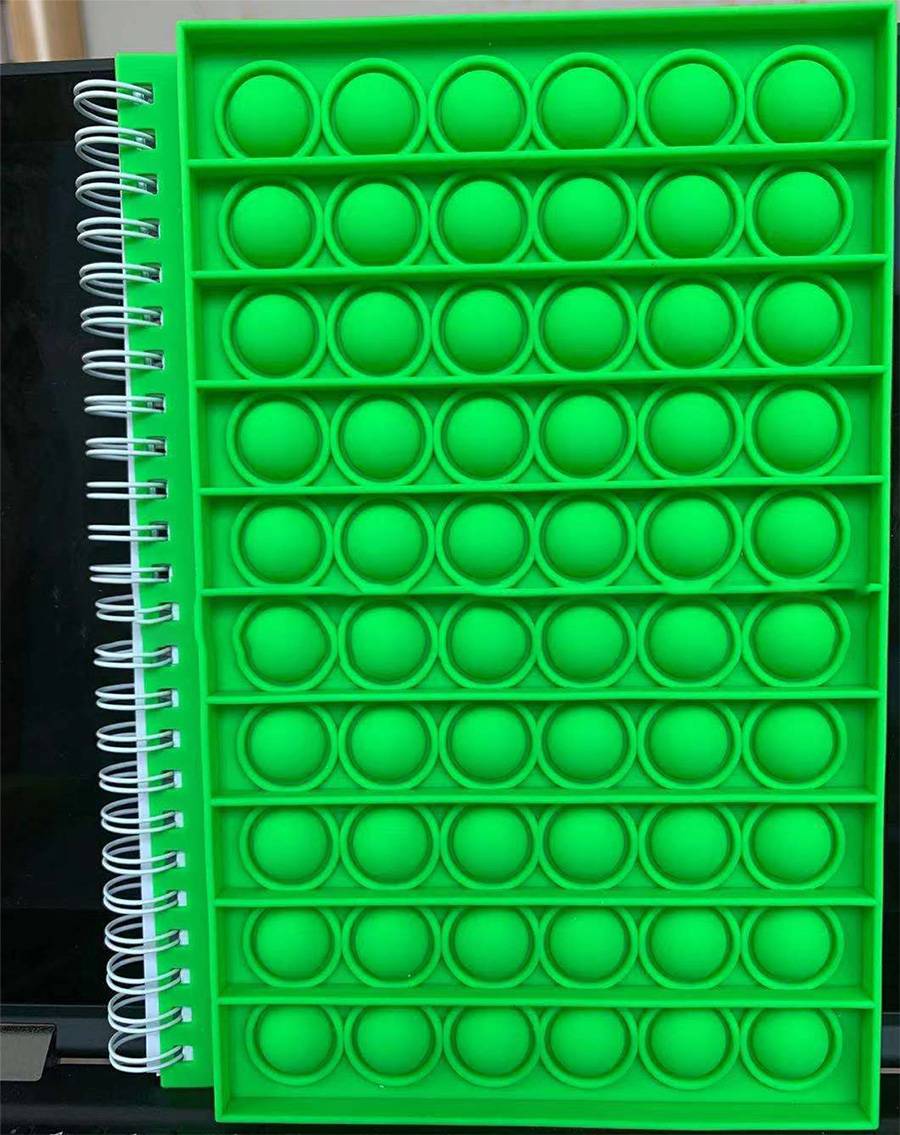 Spiral Push Pop Bubble Silicone Notebook 2