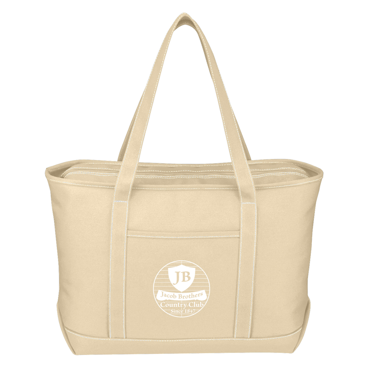 Large Cotton Canvas Yacht Tote Bag 8