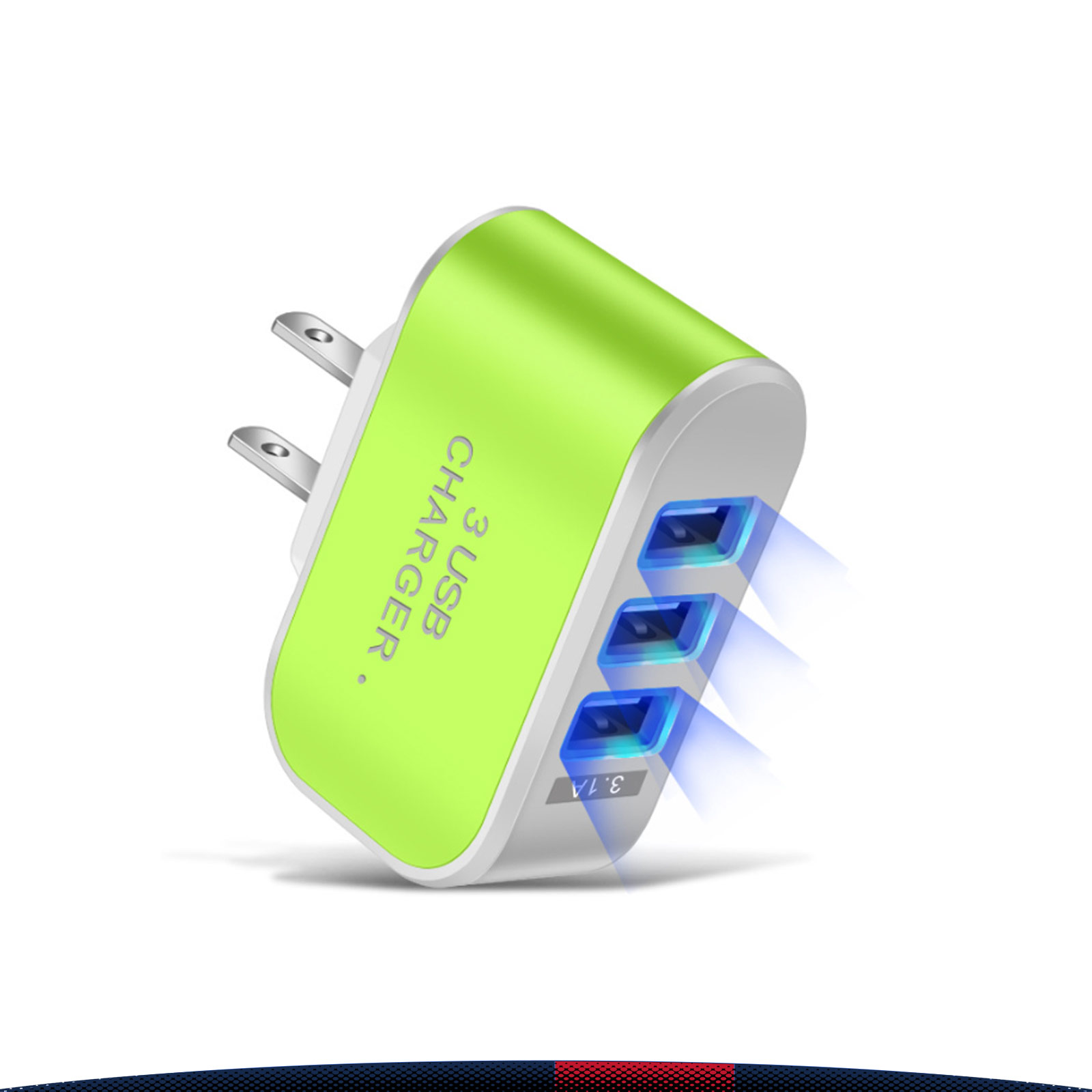 Trevolt 3-Port LED USB Wall Charger 2