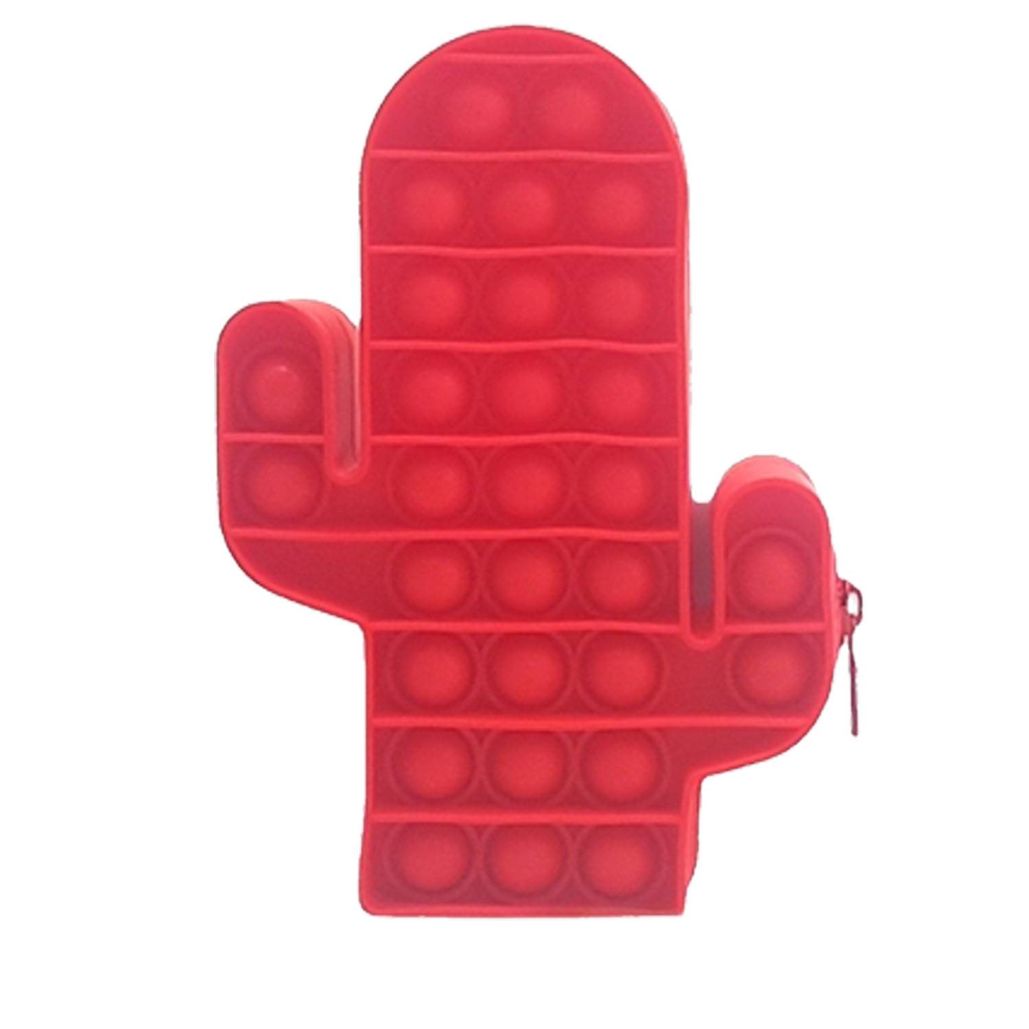Cactus Shape Silicone Push Pop Bubble Pencil Case 6