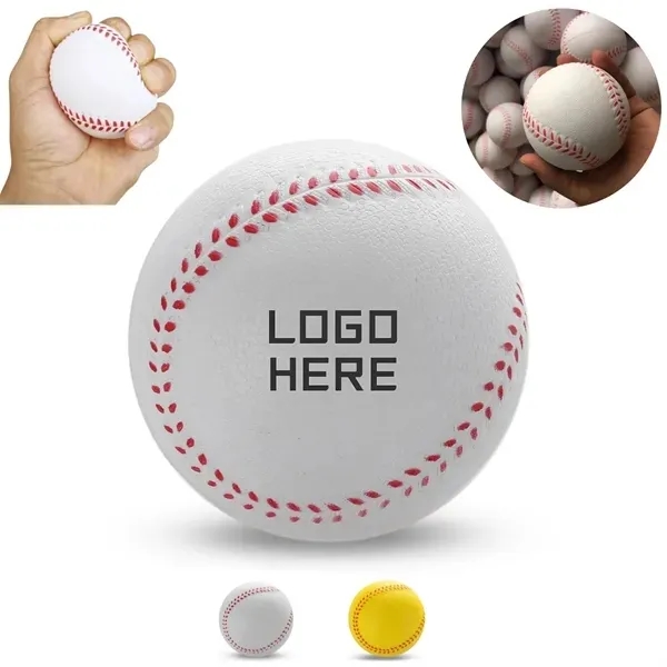 2.5'' PU Foam Softballs Stress Ball Fun Squeeze Toy 3