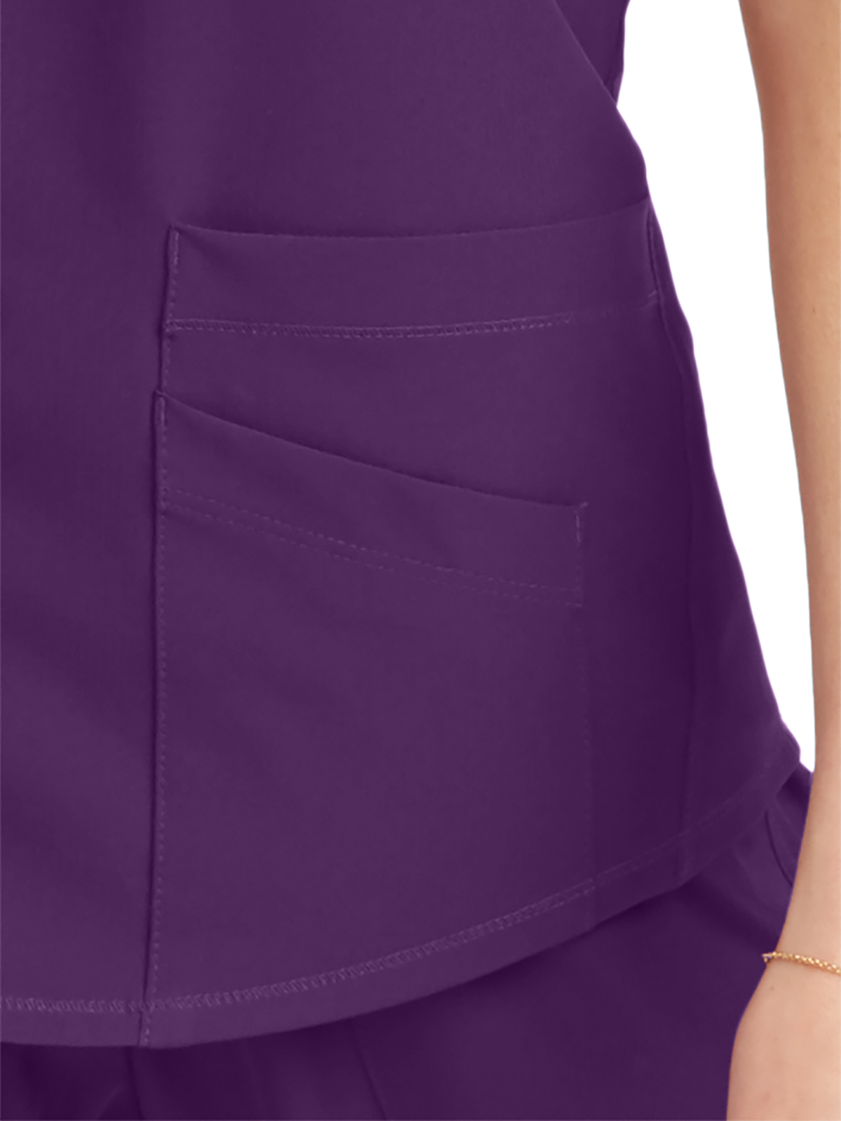 Skechers - Women's Three-Pocket Curved V-Neck Breeze Scrub Top 10