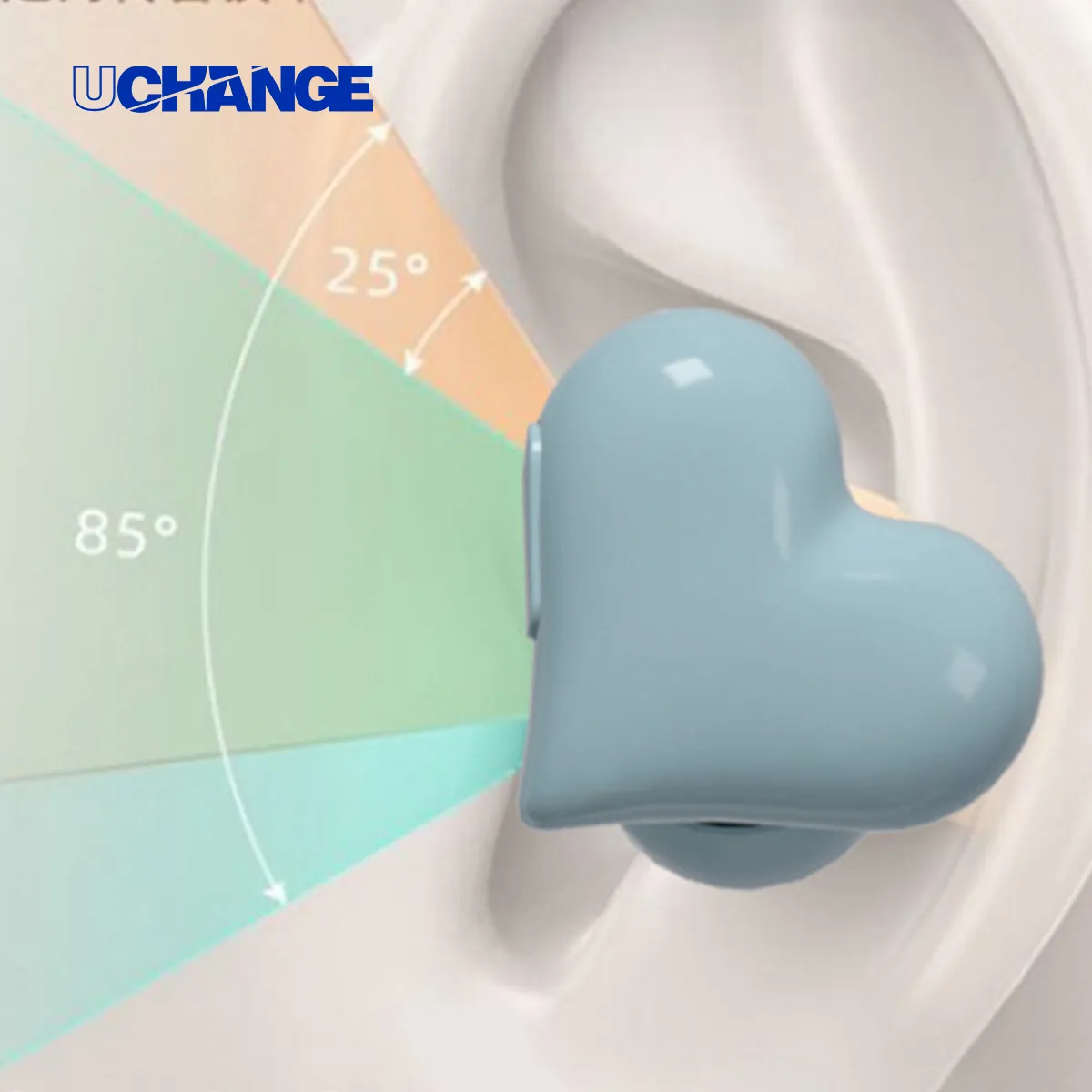 Heart-Shaped True Wireless Earbuds With Charging Case 2