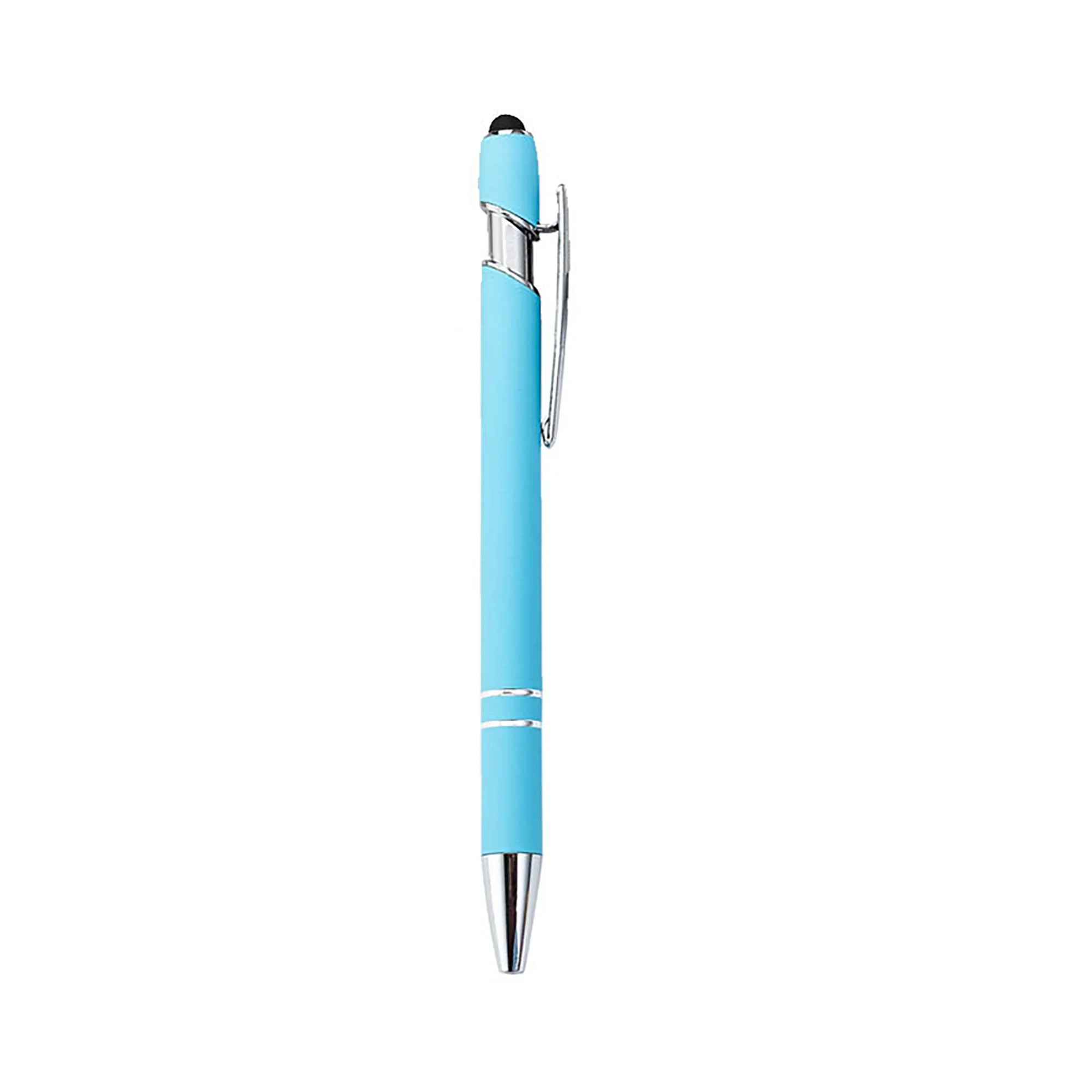 Colorful Metal Click Pen with Stylus and Twist Cap 14