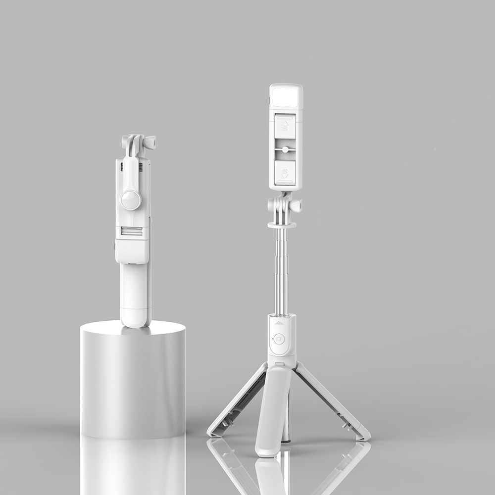 Retractable Tripod Bluetooth Selfie Stick with Fill Light 2