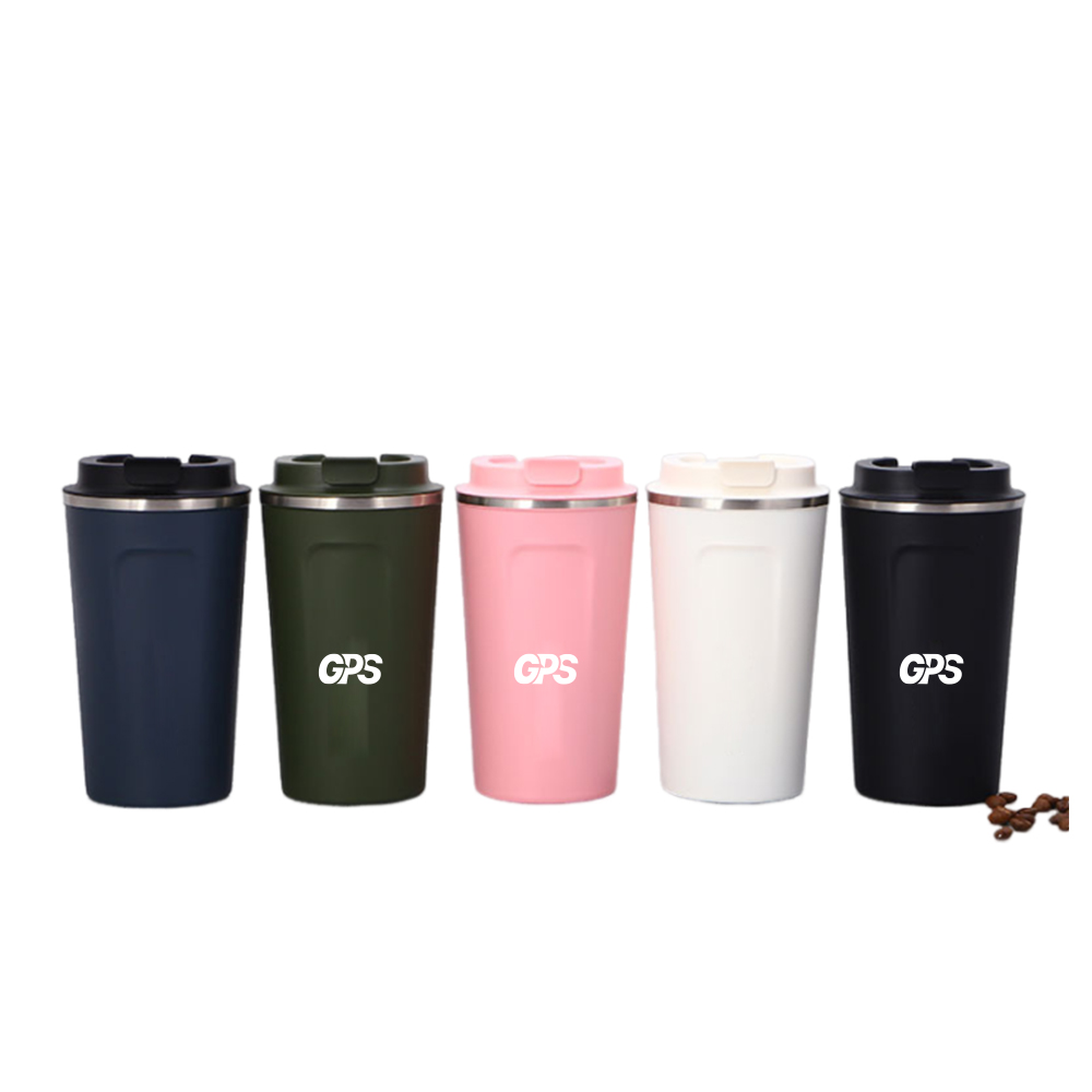 380ml double wall stainless steel coffee mugs with screw lid