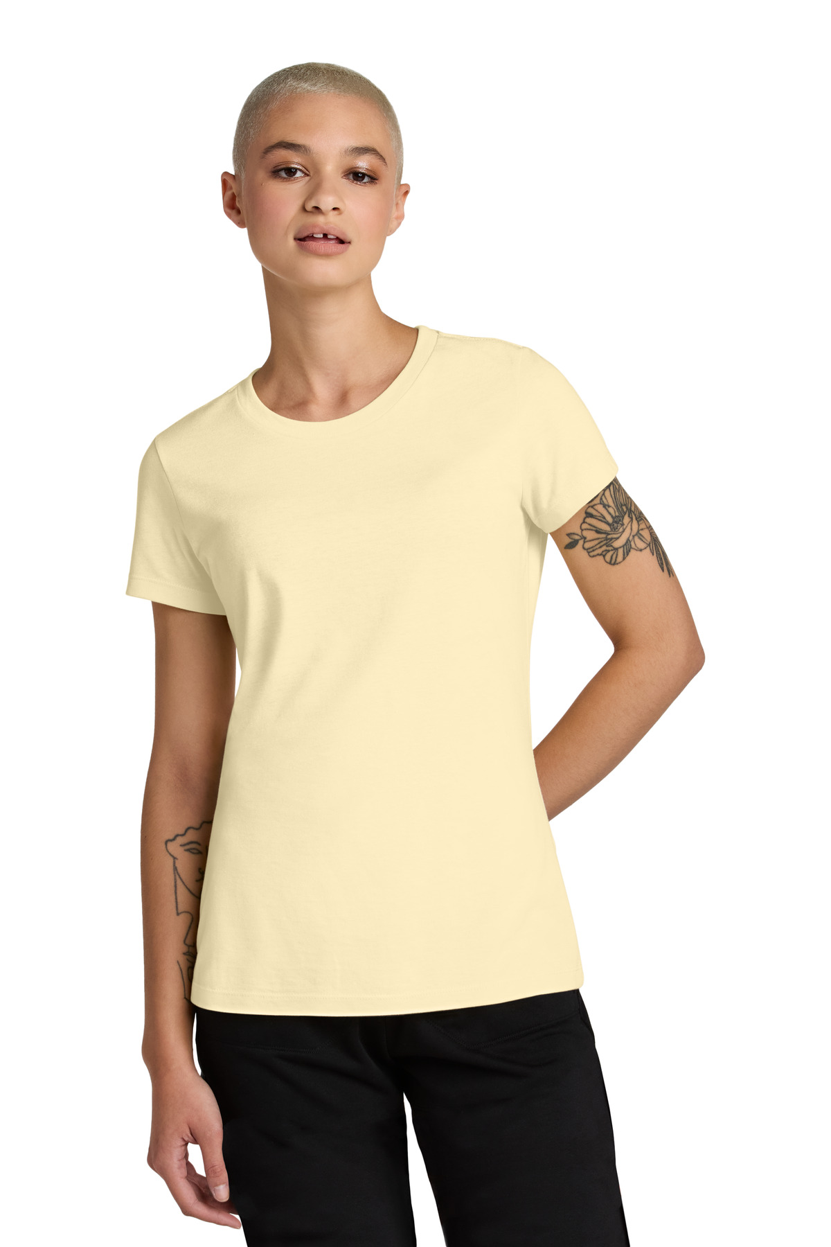 District Women's Perfect Weight CVC Tee DT188 55