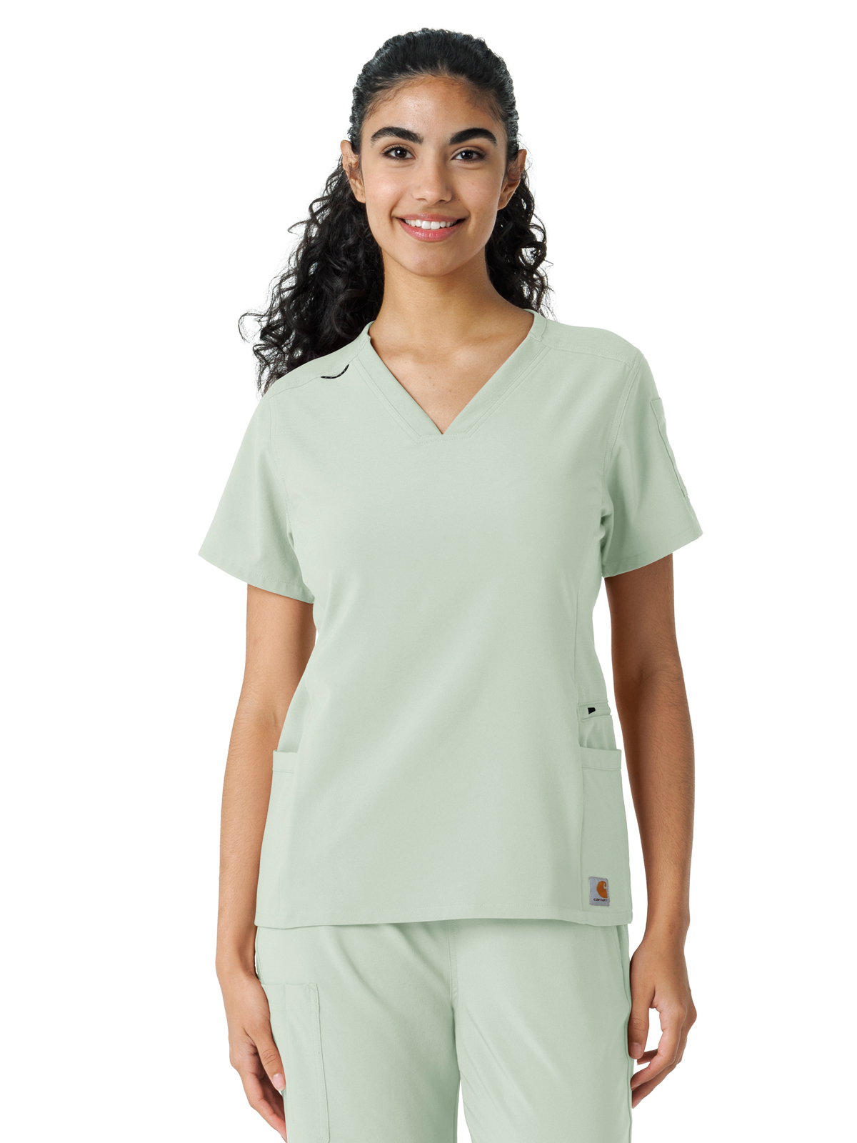 Carhartt Scrubs - Force Essentials - Women's Knit Panel Top 9