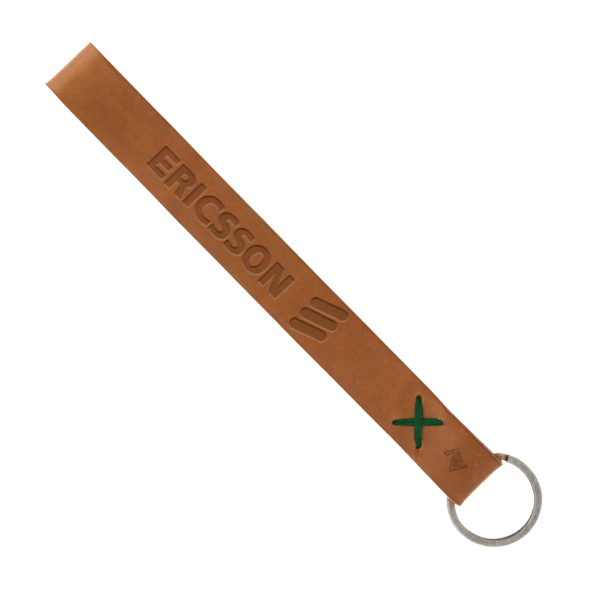 Hayward Leather Wrist Keychain with Metal Split-Ring 91
